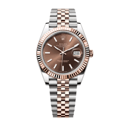 Rolex Datejust Two Tone Chocolate Dial Replica