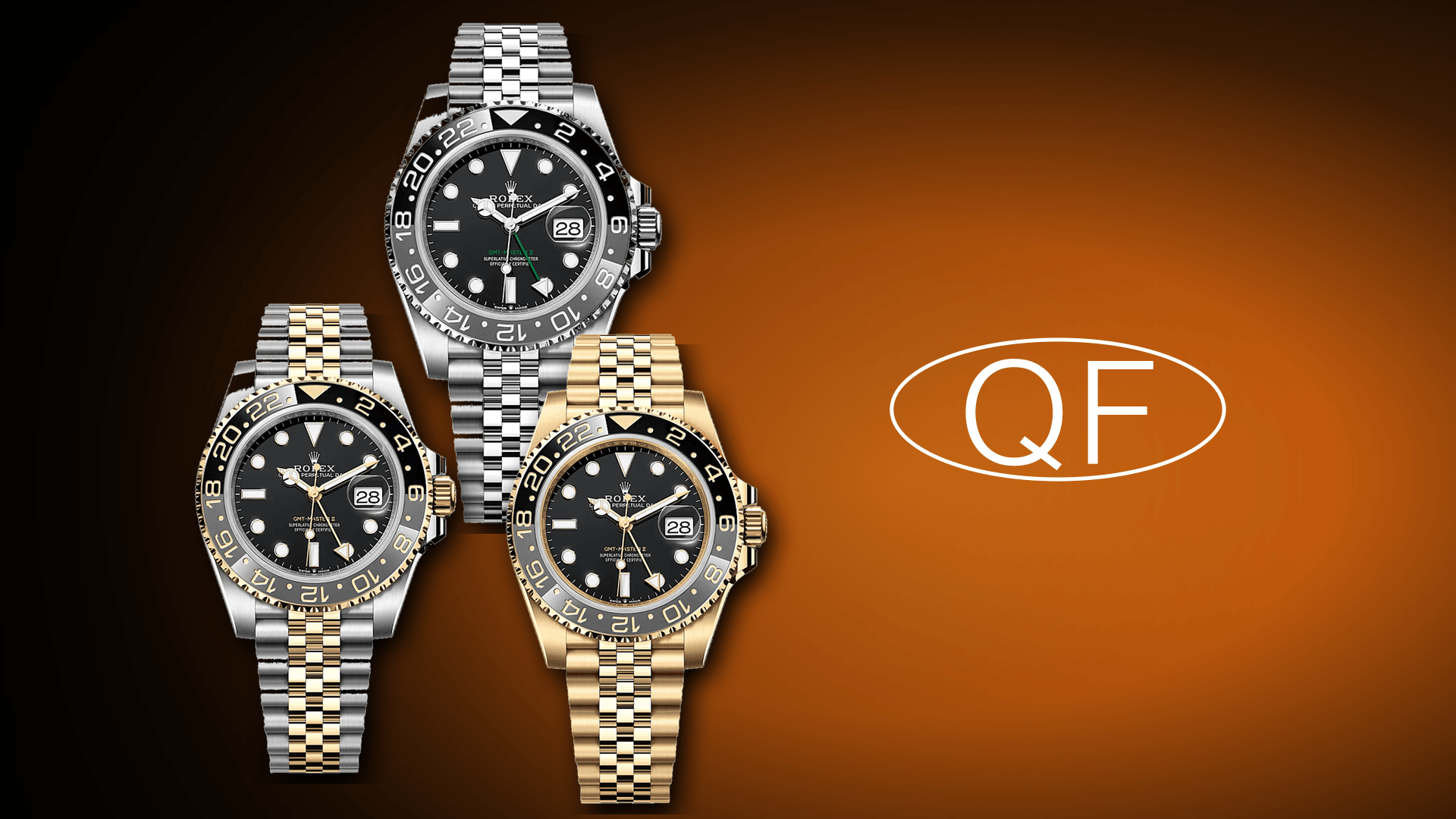 Rolex GMT-Master II replica watches, the reference QF Factory is known for